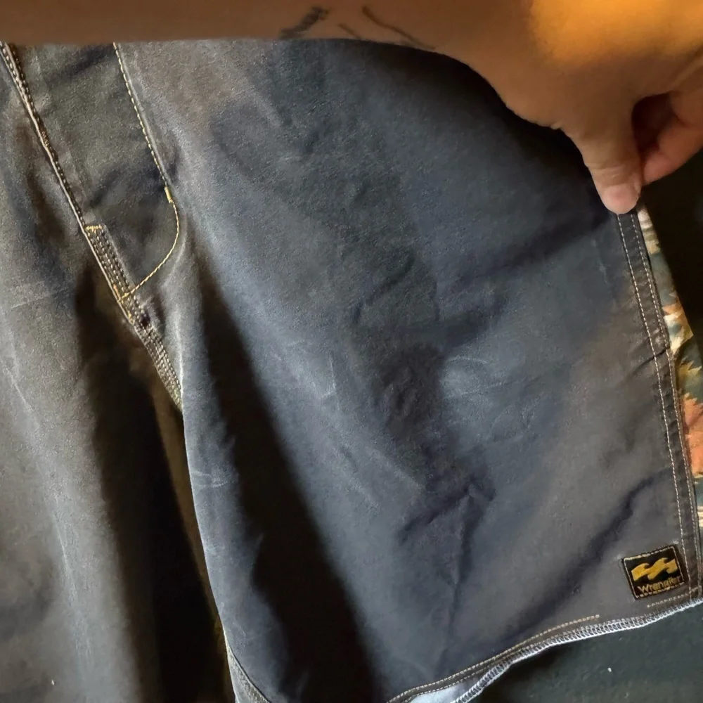 Billabong X Wrangler Black Board Shorts with Vibrant Side Panels